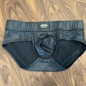 ES Collection Black Fetish Brief